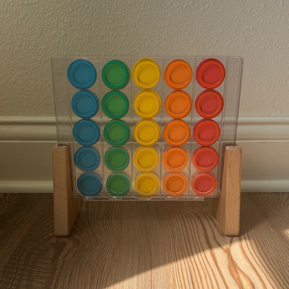 Colorful Wooden “Checkers” Toy